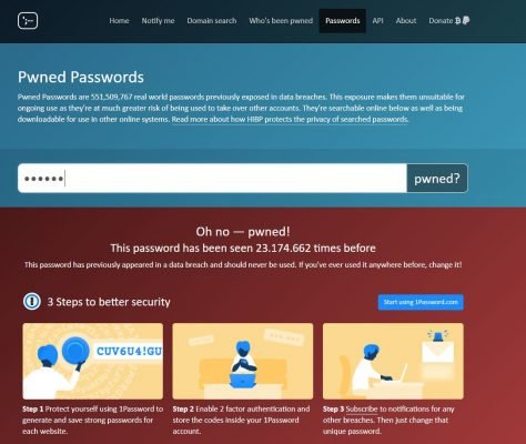 Pwned Passwords