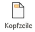 Kopfzeile in Word