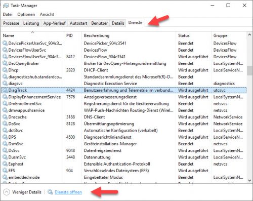 Task-Manager von Windows 10