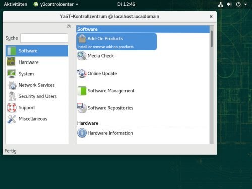YaST von OpenSUSE