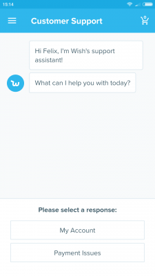 Wish Support Screenshot