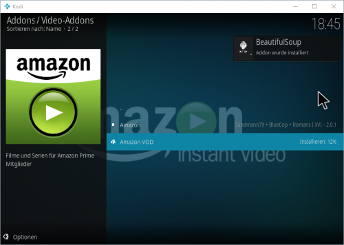 Kodi Amazon Add-on