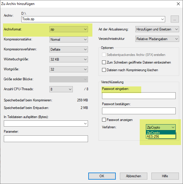 Zip Dateien Verschlusseln So Richten Sie Ein Passwort Ein Tipps Tricks