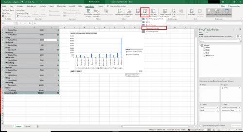 Pivot-Tabelle löschen Excel