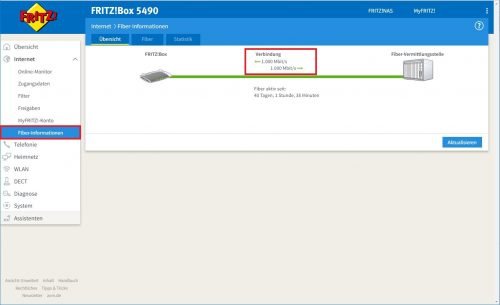 Fritz!Box DSL Informationen