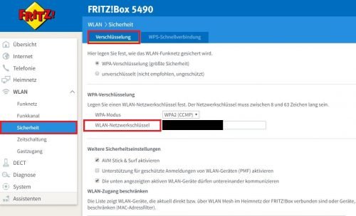 Fritz!Box Sicherheitseinstellungen