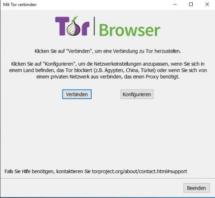 Tor Browser starten