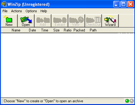 Winzip 6.1 aus 1996