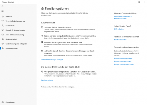 Familienoptionen