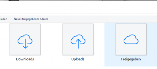 Freigabe von Fotos in der iCloud
