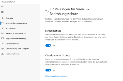 Windows Defender abschalten