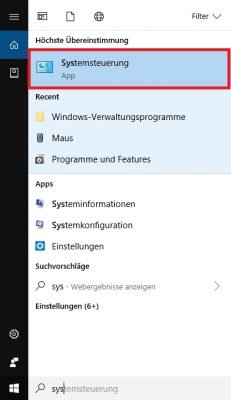 Windows 10 Systemsteuerung öffnen cmd