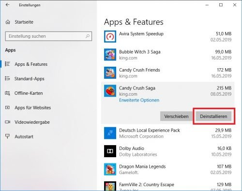 Windows 10 UWP App vollständig entfernen