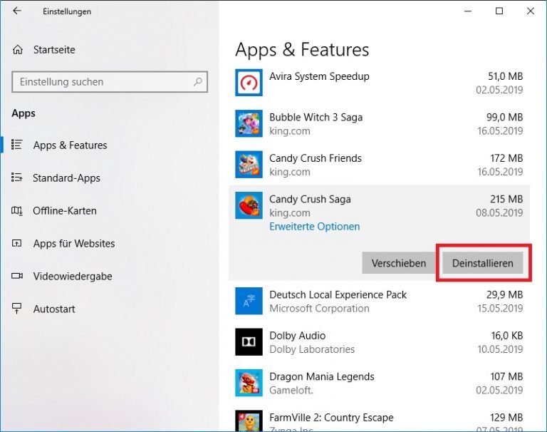 Windows 10: Programme richtig und vollständig deinstallieren