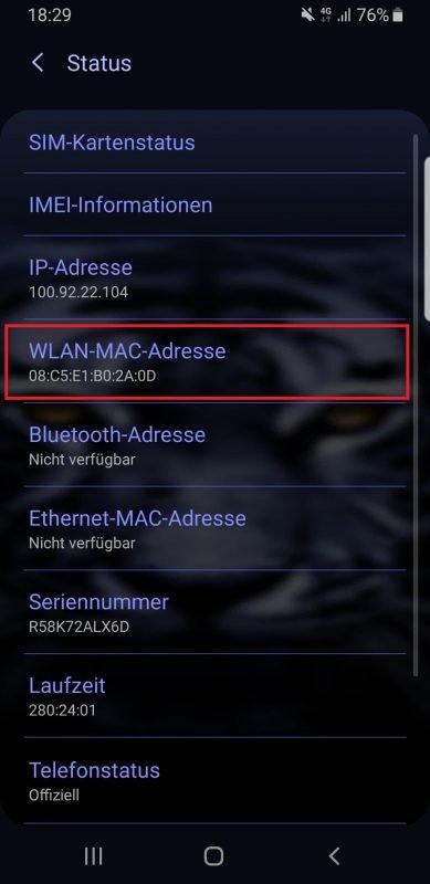 Samsung Galaxy S5 Mini Mac Adresse Finden MAC-Adresse: Erklärung, Aufbau und wie Sie sie herausfinden