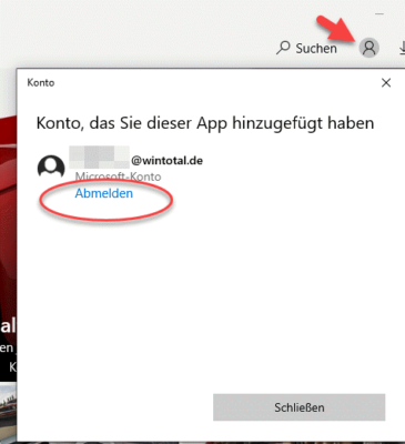 Microsoft-Konto abmelden