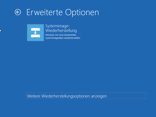 Systemimage-Wiederherstellung in Windows 10