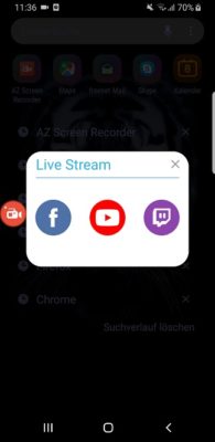 Handy Bildschirm filmen und streamen mit AZ Screen Recorder
