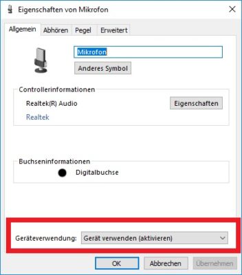 Mikrofon geht nicht: Gerät unter Windows 10 aktivieren