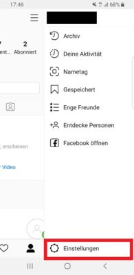 Instagram auf dem Handy löschen