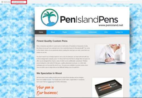 Pen Island Internet Domain Startseite