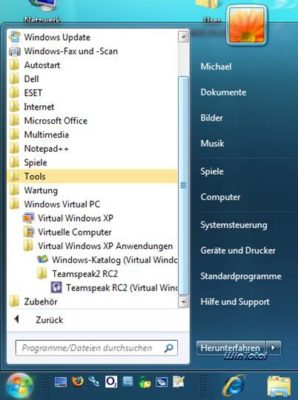 Windows XP Modus in Windows 7