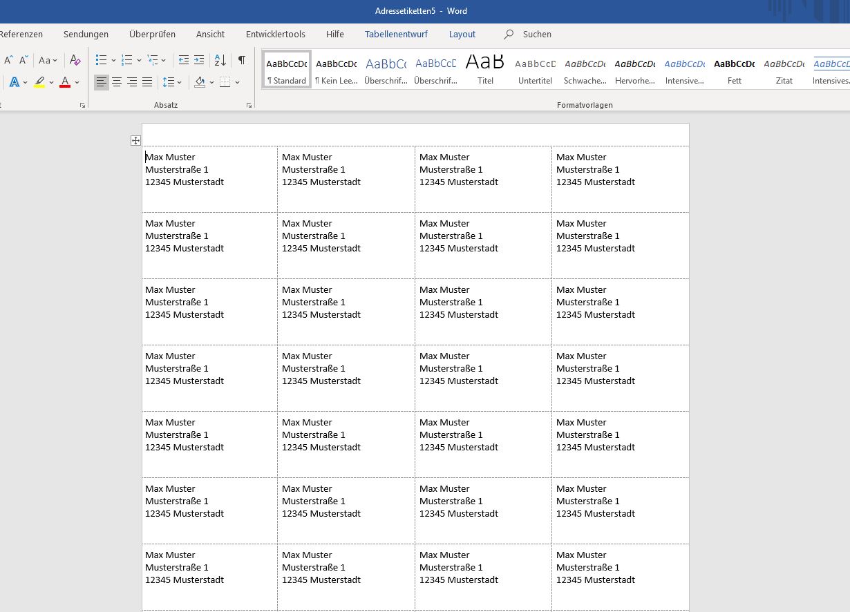 Etiketten In Word Erstellen Und Drucken So Einfach Gelingt Es
