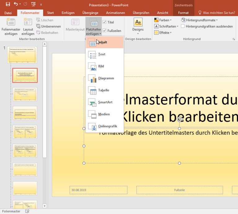 Folienmaster in Powerpoint So erstellen Sie eine individuelle Masterfolie
