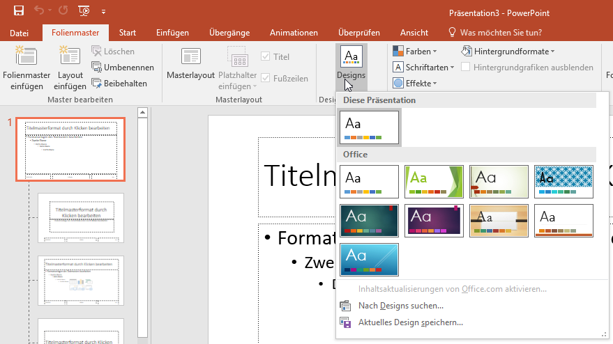 Folienmaster In Powerpoint So Erstellen Sie Eine Individuelle Masterfolie