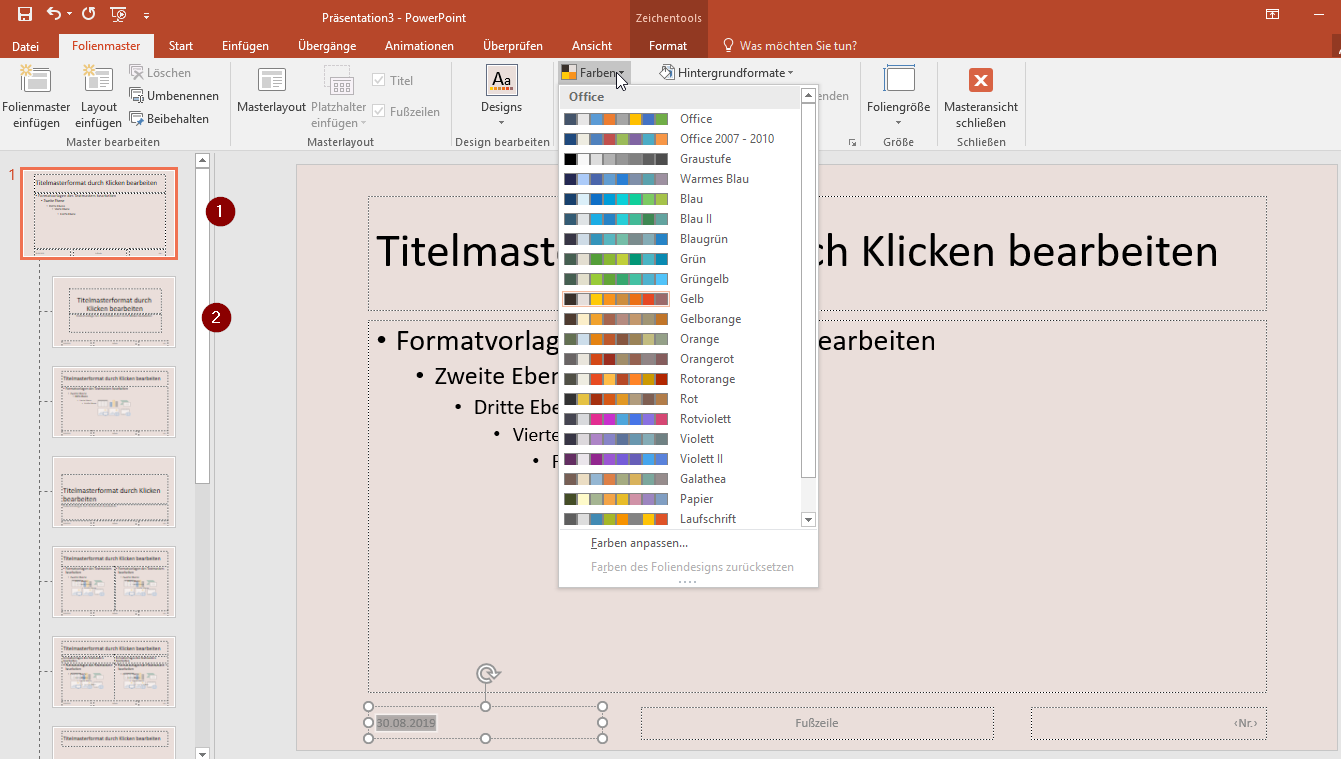 Folienmaster In Powerpoint So Erstellen Sie Eine Individuelle Masterfolie