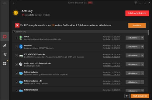 Screenshot von iObit Driver Booster