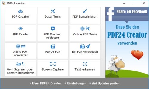 PDF24 Creator unter Windows 10