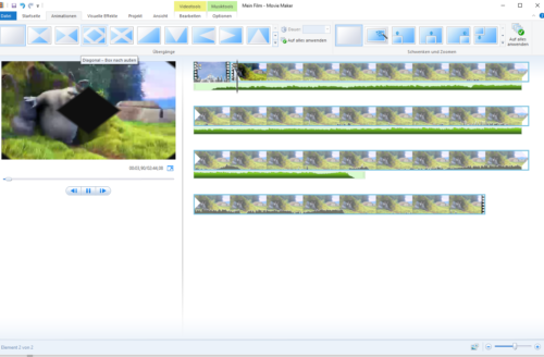 Animationen in Windows Movie Maker