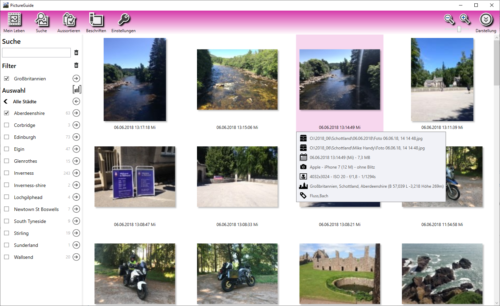 PictureGuide - Anzeige nach Städten