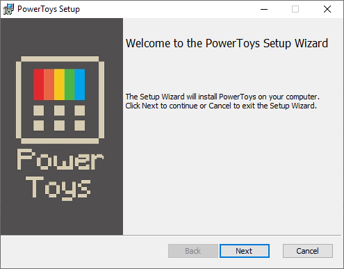 installation PowerToys für Windows 10