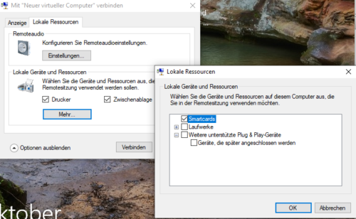 Weitere Geräte wie USB nutzen