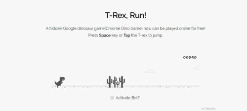 elgooG T-Rex Game