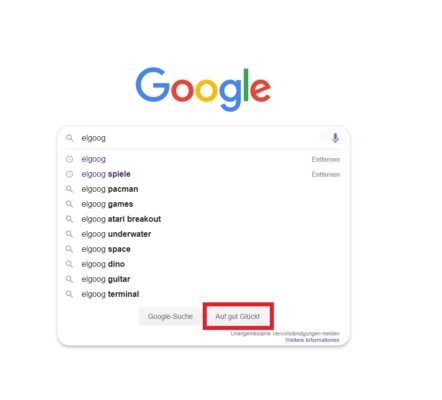 elgooG über Google aufrufen