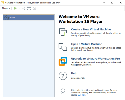 VMWare Workstation Player ist für Privatanwender kostenlos