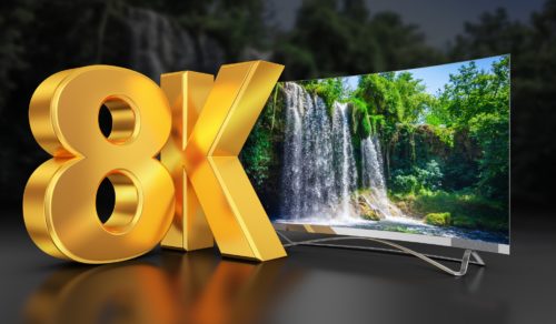 Internet Smart TV mit 8K Symbol