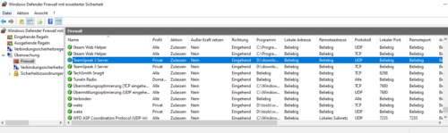 Freigabe in der Windows-Firewall