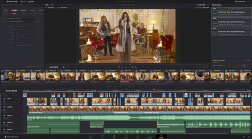 Screenshot von Deliver in DaVinci Resolve