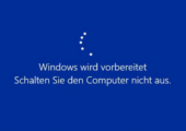 Windows wird vorbereitet Schalten Sie dne Compuer nicht aus