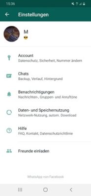 WhatsApp-Profilbild einstellen