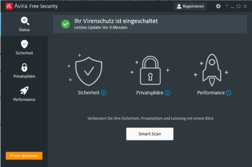 Antivirus kostenlos mit Avira Free Security