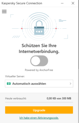 Kostenloses VPN von Kaspersky