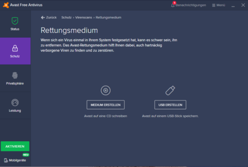 Rettungsmedium Avast