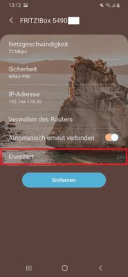 Android DHCP nicht aktiviert