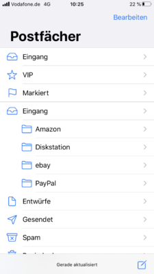 Alle Ordner vom Postfach anzeigen