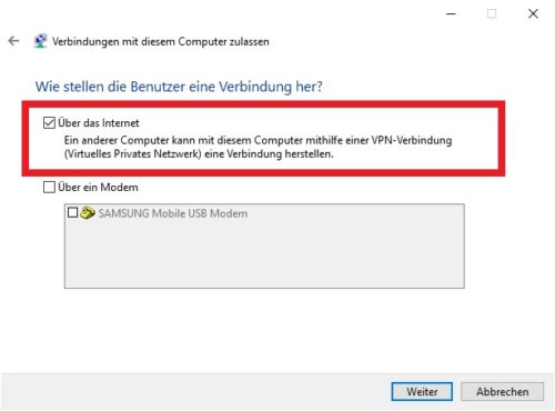 VPN Verbindung in Windows 10 einrichten